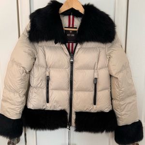 POST CARD Luxury Dardana Fur Jacket. Original Price $1,350 Made in Italy IT40/S